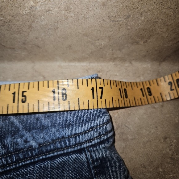 Democracy Jeans Women 16 Blue High Rise Wide Leg Crop Ab Technology Stretch - Picture 7 of 13